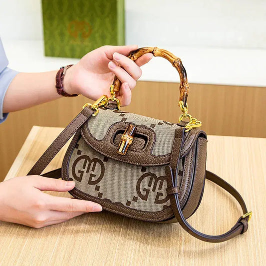 Luxe Heritage Bamboo Top-Handle Sling