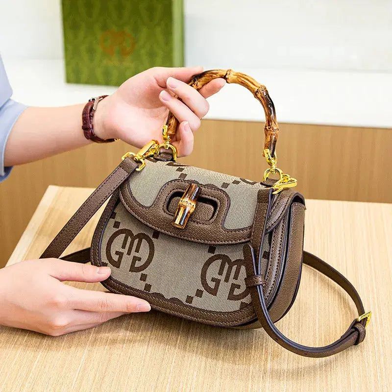 Luxe Heritage Bamboo Top-Handle Sling