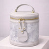 Luxurious Cylindrical Vegan Leather Crossbody
