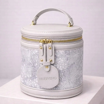 Luxurious Cylindrical Vegan Leather Crossbody