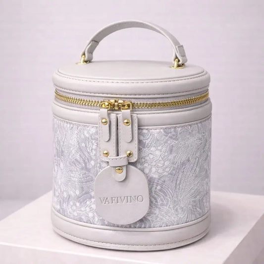 Luxurious Cylindrical Vegan Leather Crossbody