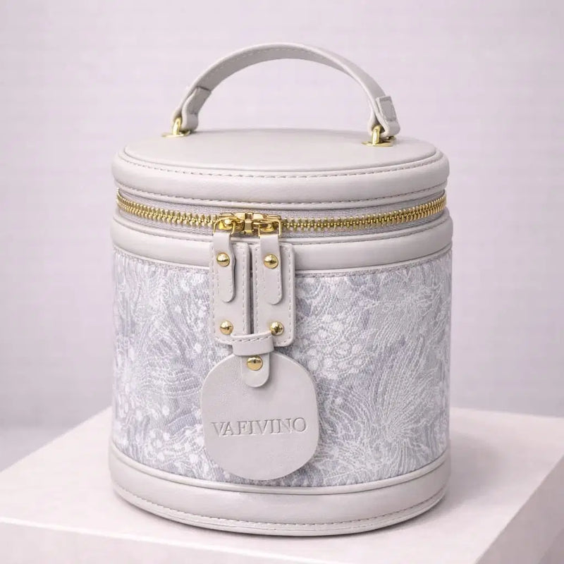 Luxurious Cylindrical Vegan Leather Crossbody