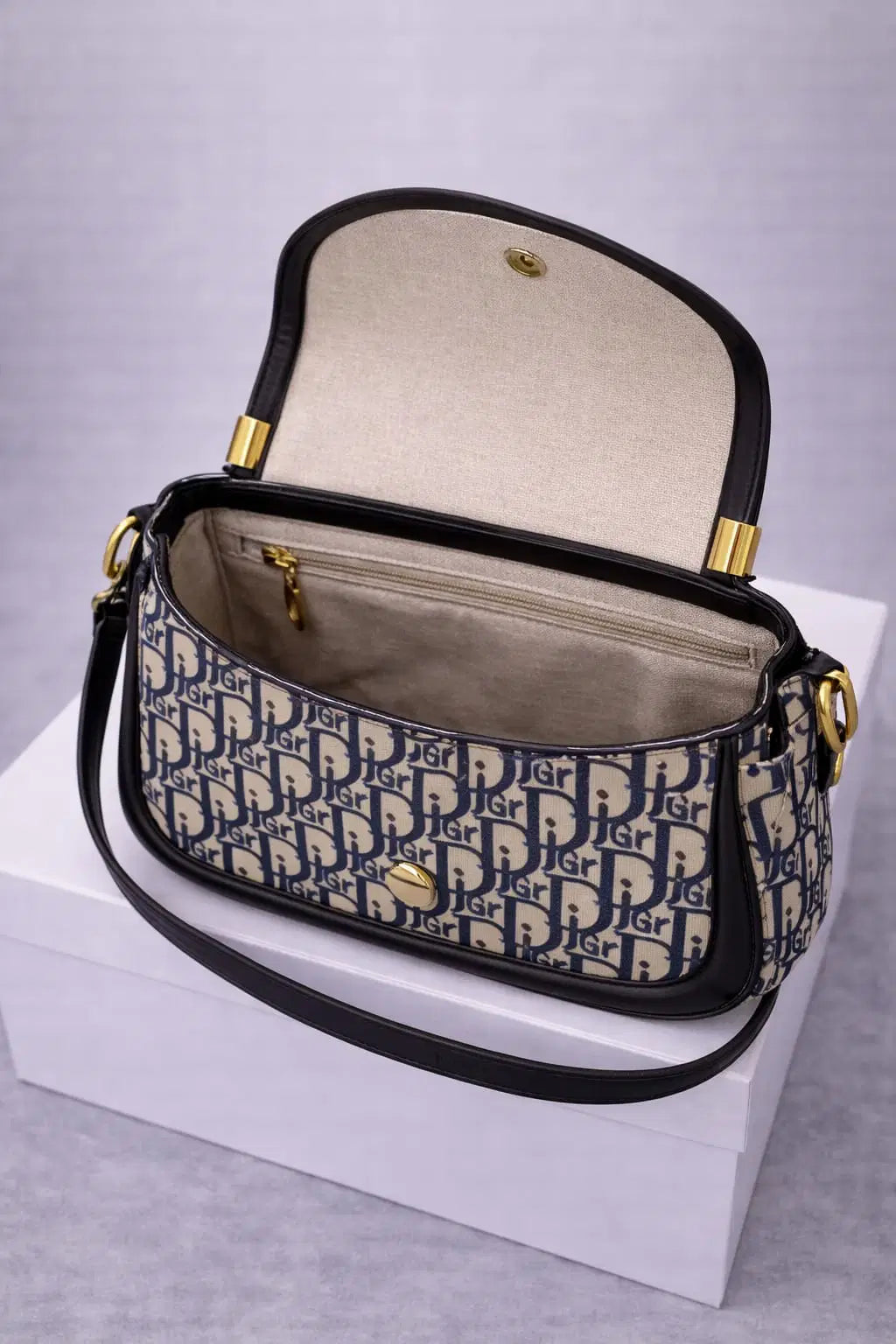 Monogram Canvas Flap Bag