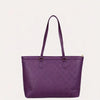 Regal Violet Embossed Luxury Tote – Premium Vegan Leather Everyday Carry