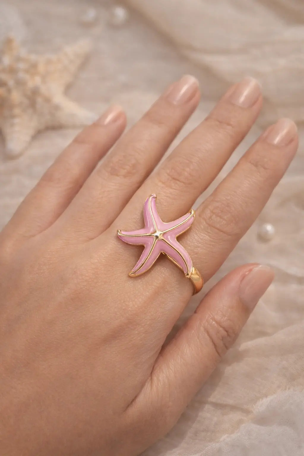 Rosé Sands: The Blush Starfish Jewelry Combo