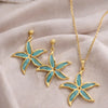 Azure Tide: The Blue Starfish Jewelry Combo