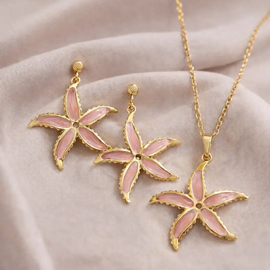 Rosé Sands: The Blush Starfish Jewelry Combo
